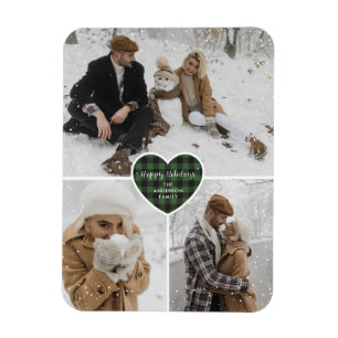 Magnet Flexible Vacances de photo de neige de Buffle Vert