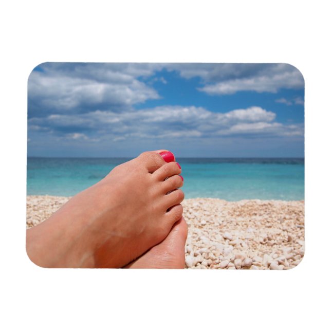 Magnet Flexible Vacances d'été magnétique photo rectangulaire (Horizontal)