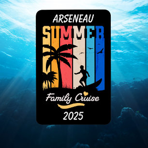 Magnet Flexible Vacances en croisière pour la famille noire PERSON