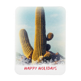 Magnet Flexible Vacances Saguaro hiver