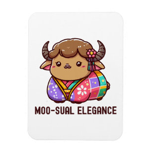 Magnet Flexible Vache en élégance en Highland