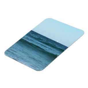 Magnet Flexible Vagues bleues coulant vers la côte