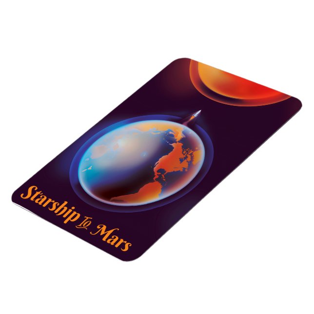 Magnet Flexible Vaisseau spatial vers Mars (Côté Gauche)