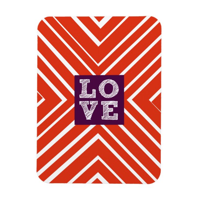 Magnet Flexible Valentine LOVE Bullseye (Vertical)