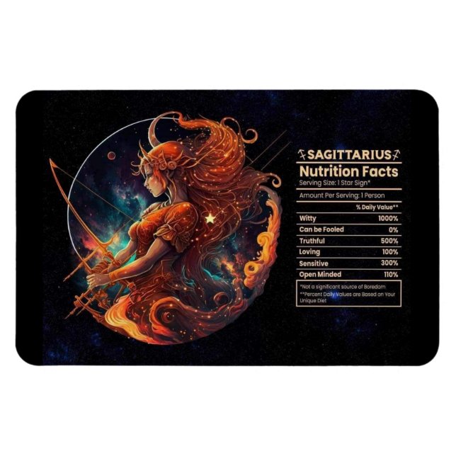 Magnet Flexible Valeur nutritionnelle sagittaire (Horizontal)