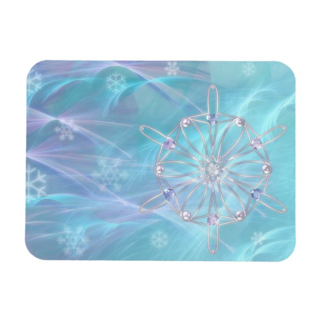 Magnet Flexible Valse de l'aimant flexible des flocons de neige (Horizontal)