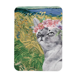 Magnet Flexible Van Gogh Blé Field et Fancy Cat