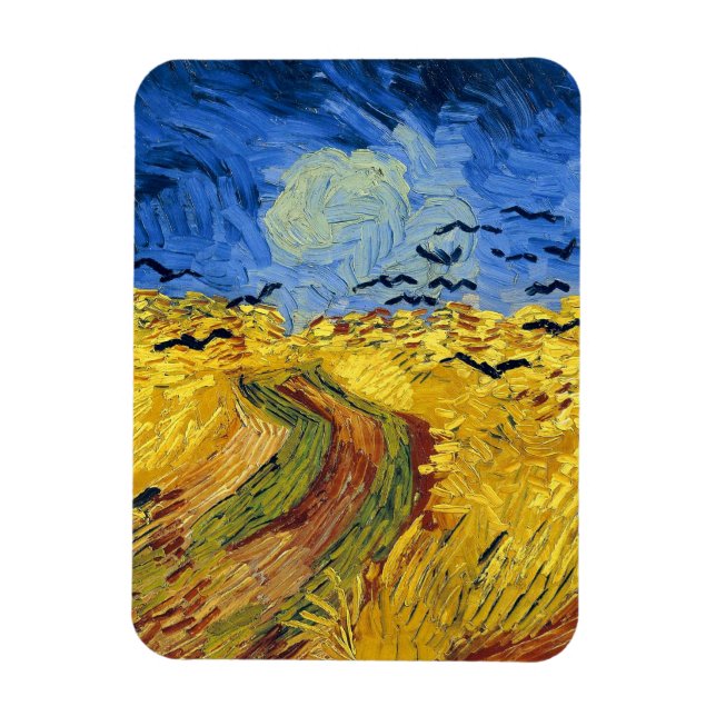 Magnet Flexible Van Gogh Blé Fields Impressionnisme célèbre (Vertical)