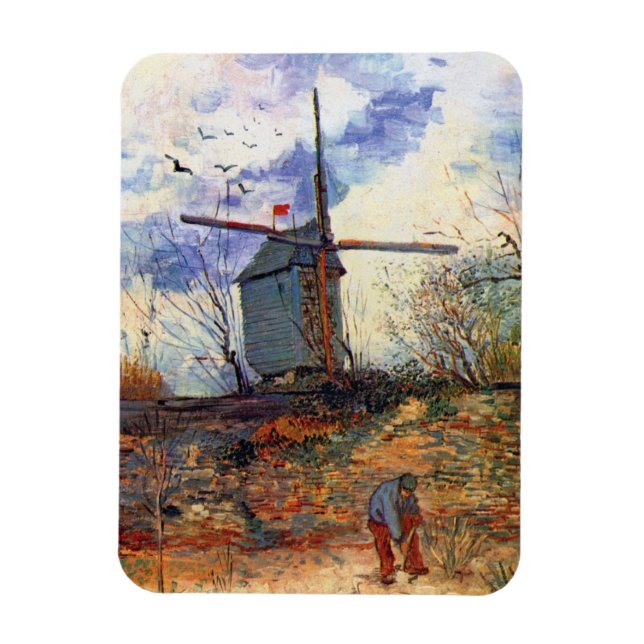 Magnet Flexible Van Gogh - Le Moulin de la Galette (Vertical)
