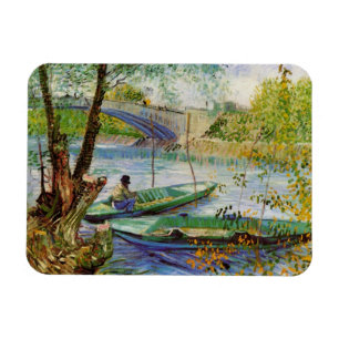 Magnet Flexible Van Gogh Pêche au printemps, Pont de Clichy