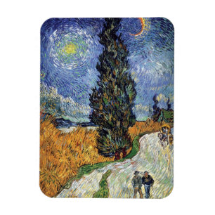 Magnet Flexible Van Gogh - Route aux cyprès