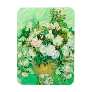 Magnet Flexible Van Gogh White Roses