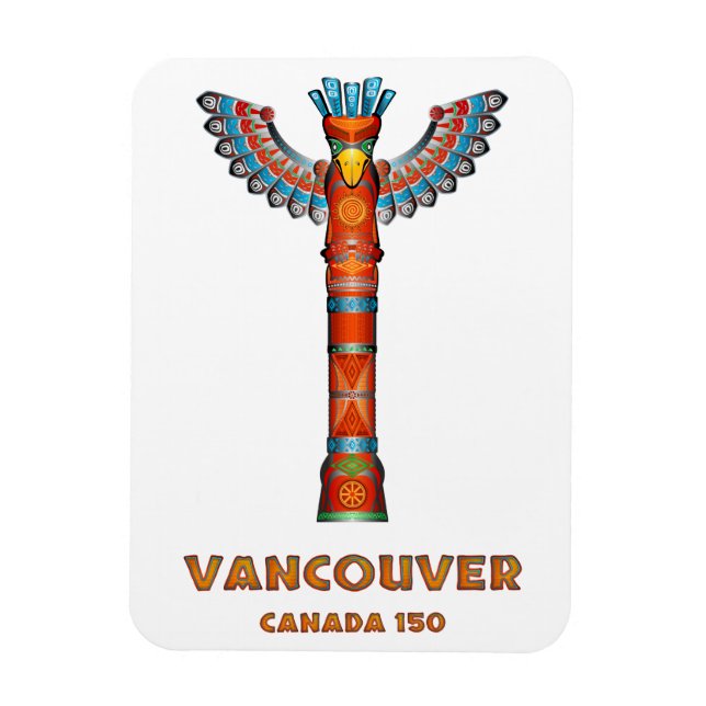 Magnet Flexible Vancouver (C.-B.) Canada - Totem Pole (Vertical)