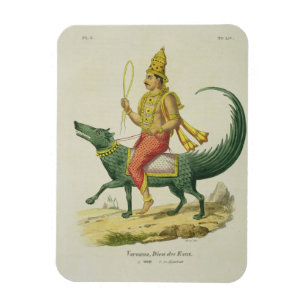 Magnet Flexible Varuna, Dieu des Océans, gravée par Charles Eti