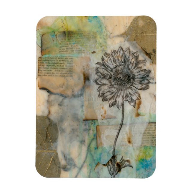 Magnet Flexible Vellum Floral I (Vertical)