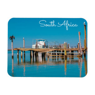 Magnet Flexible Vélodrif côtier Afrique du Sud Paysage Bateau Bird