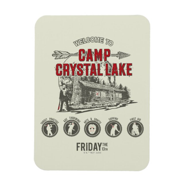 Magnet Flexible Vendredi 13 | Bienvenue à Camp Crystal Lake (Vertical)