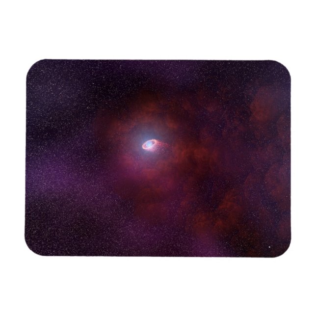 Magnet Flexible Vent Pulsar D'Une Étoile Neutron. (Horizontal)