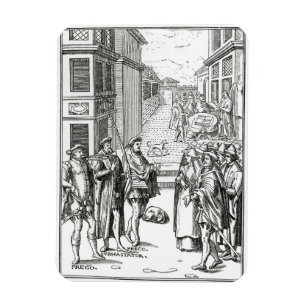 Magnet Flexible Vente par le crieur public, après une gravure sur