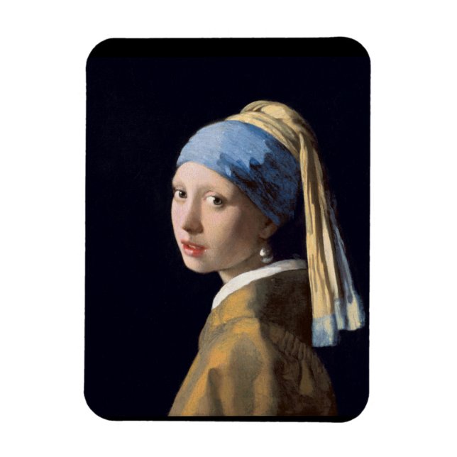 Magnet Flexible Vermeer fille d'oreille perle (Vertical)