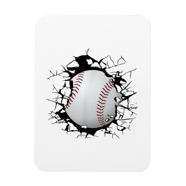 Magnet Flexible Vêtements de baseball - Baseball (Vertical)