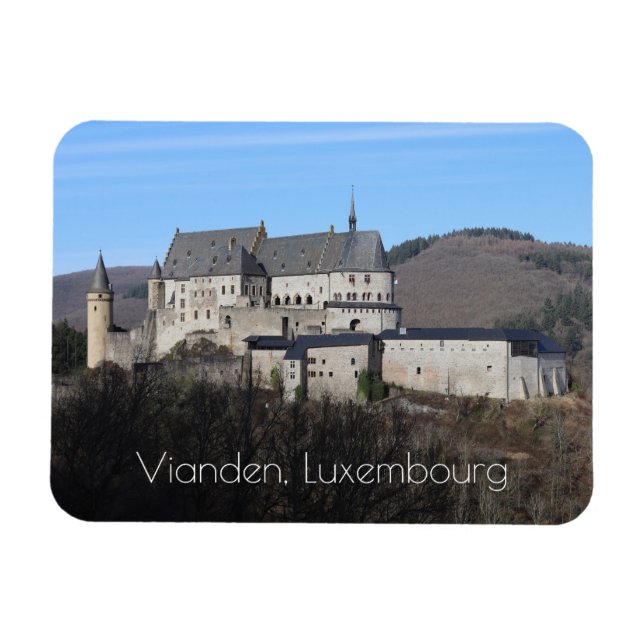 Magnet Flexible Vianden Castle Winter View, Luxembourg (Horizontal)