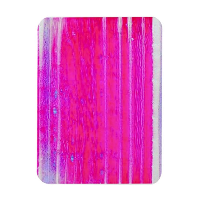 Magnet Flexible Vibrant Abstrait rose et violet rayures Art (Vertical)
