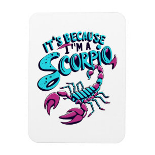 Magnet Flexible Vibrations Astrologiques Scorpion Signe du Zodiaqu
