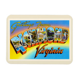 Magnet Flexible Vieille carte postale de Vintage voyage de