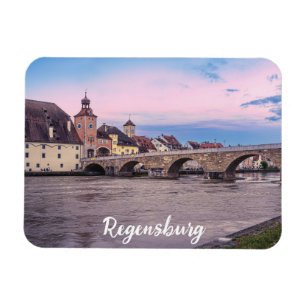Magnet Flexible Vieille ville historique en Ratisbonne, Allemagne