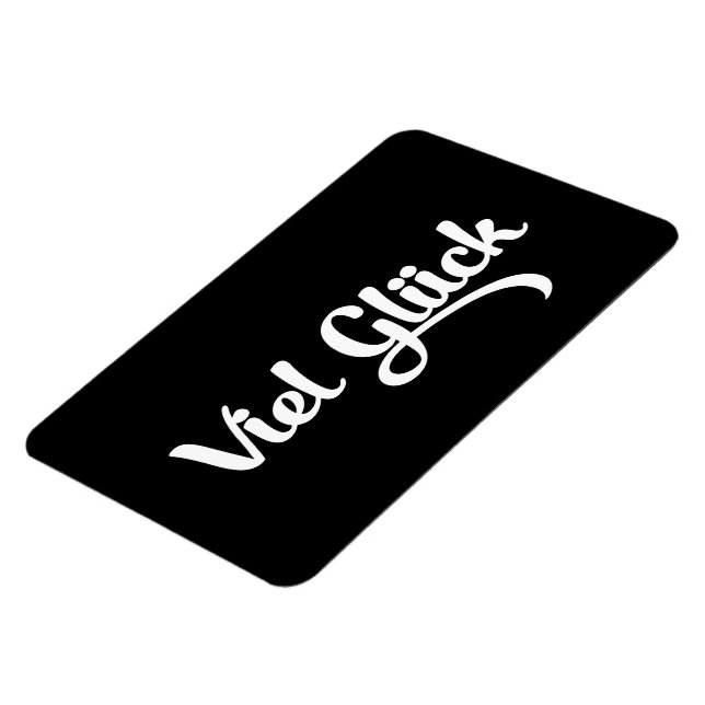 Magnet Flexible Viel Glück | Bonne chance Langue Allemande (Côté Gauche)