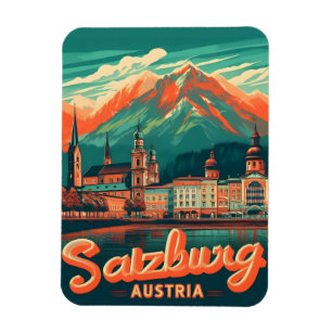 Magnet Flexible Vienne antique capitale salzburg ligne d'horizon