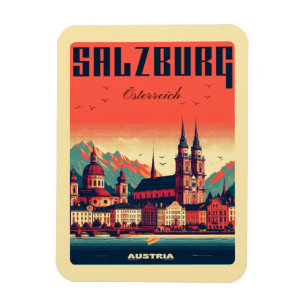 Magnet Flexible Vienne antique capitale salzburg ligne d'horizon