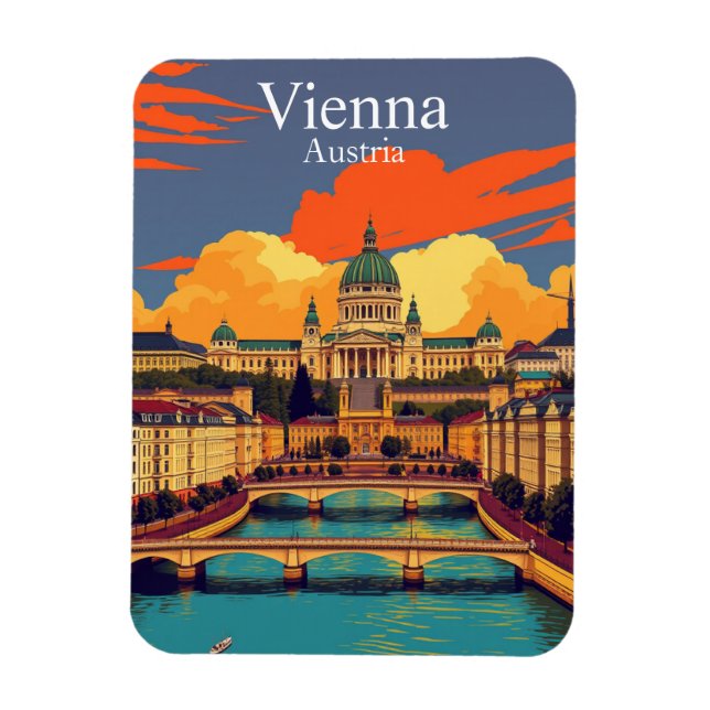 Magnet Flexible Vienne, Autriche Europe Travel (Vertical)