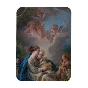 Magnet Flexible Vierge et enfant avec le St John le baptiste