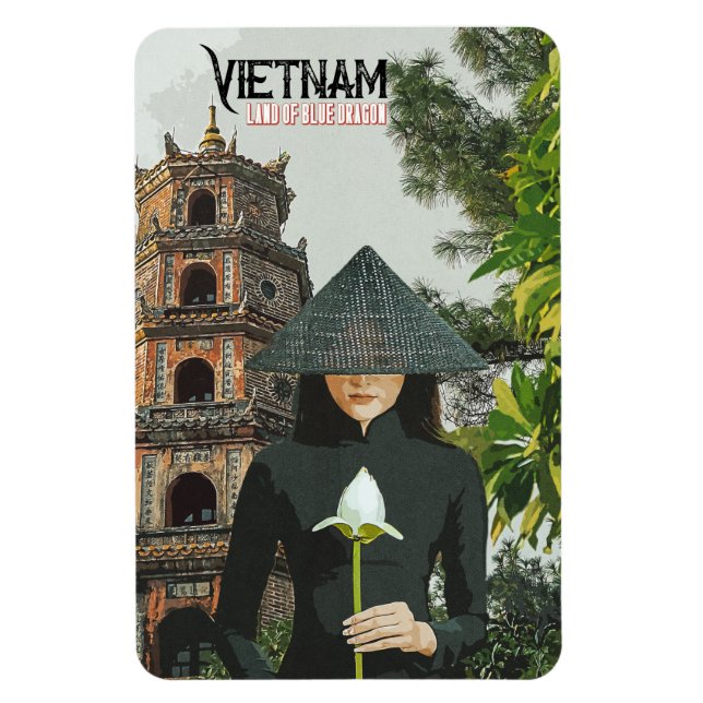 Magnet Flexible Vietnam Voyage vacances (Vertical)