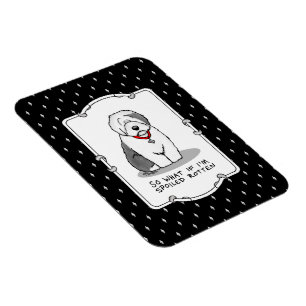 Magnet Flexible Vieux chien de mouton anglais (Grey 1)