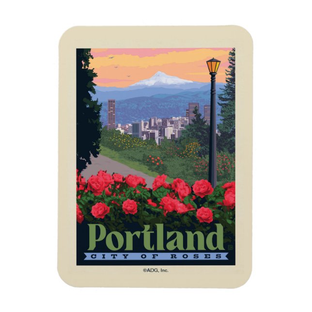Magnet Flexible Ville de Rose | Portland, Oregon (Vertical)