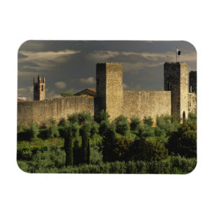 Magnet Flexible ville fortifiée de Monteriggioni, dans la province