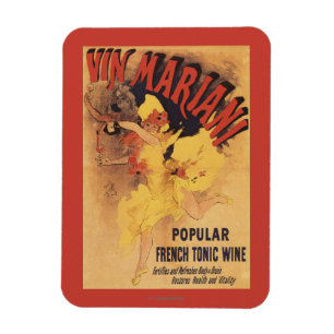 Magnet Flexible Vin de versement de fille de danse de Vin Mariani