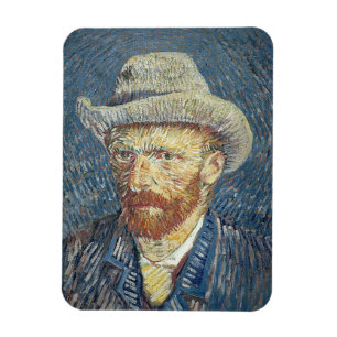 Magnet Flexible Vincent van Gogh Autoportrait avec Casquette à p