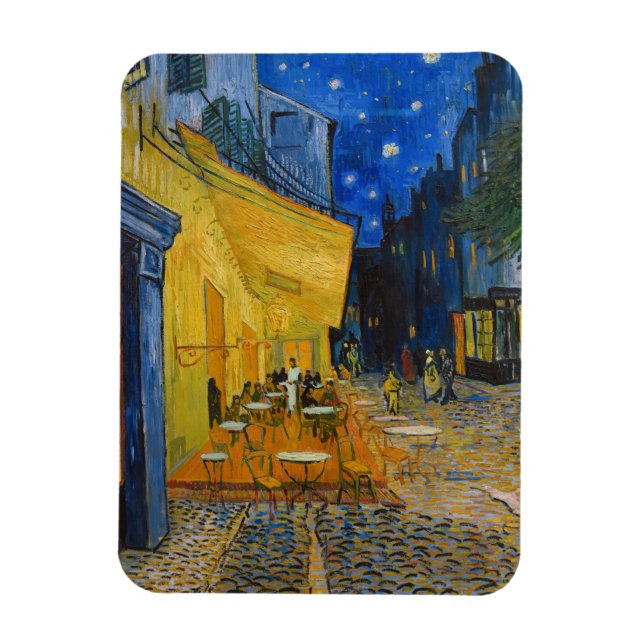 Magnet Flexible Vincent van Gogh - Café Terrasse en soirée (Vertical)