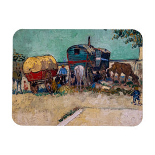 Magnet Flexible Vincent van Gogh - Caravanes, campement de gitans 