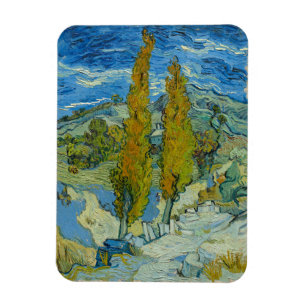 Magnet Flexible Vincent Van Gogh, deux peupliers dans les Alpilles