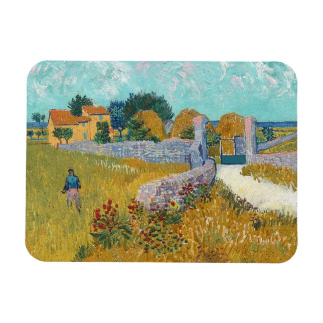 Magnet Flexible Vincent Van Gogh, Ferme en Provence (Horizontal)