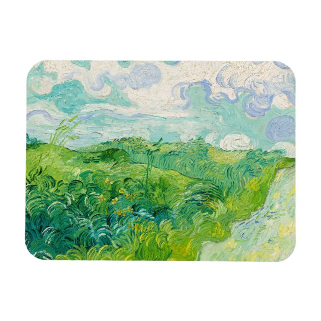 Magnet Flexible Vincent van Gogh - Green Wheat Field, Auvers (Horizontal)