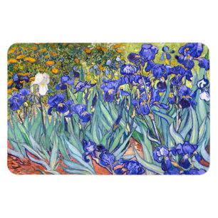Magnet Flexible Vincent Van Gogh Irises Floral Vintage Fine Art