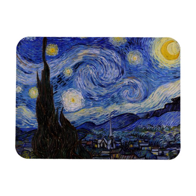 Magnet Flexible Vincent Van Gogh - La nuit étoilée (Horizontal)