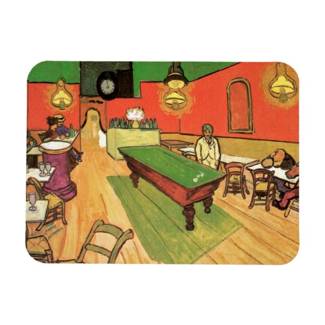 Magnet Flexible Vincent Van Gogh - Le Café De Nuit À Arles (Horizontal)