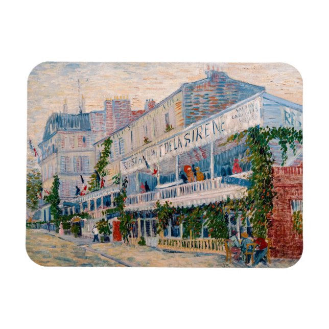 Magnet Flexible Vincent van Gogh - Le Restaurant de la Sirene (Horizontal)